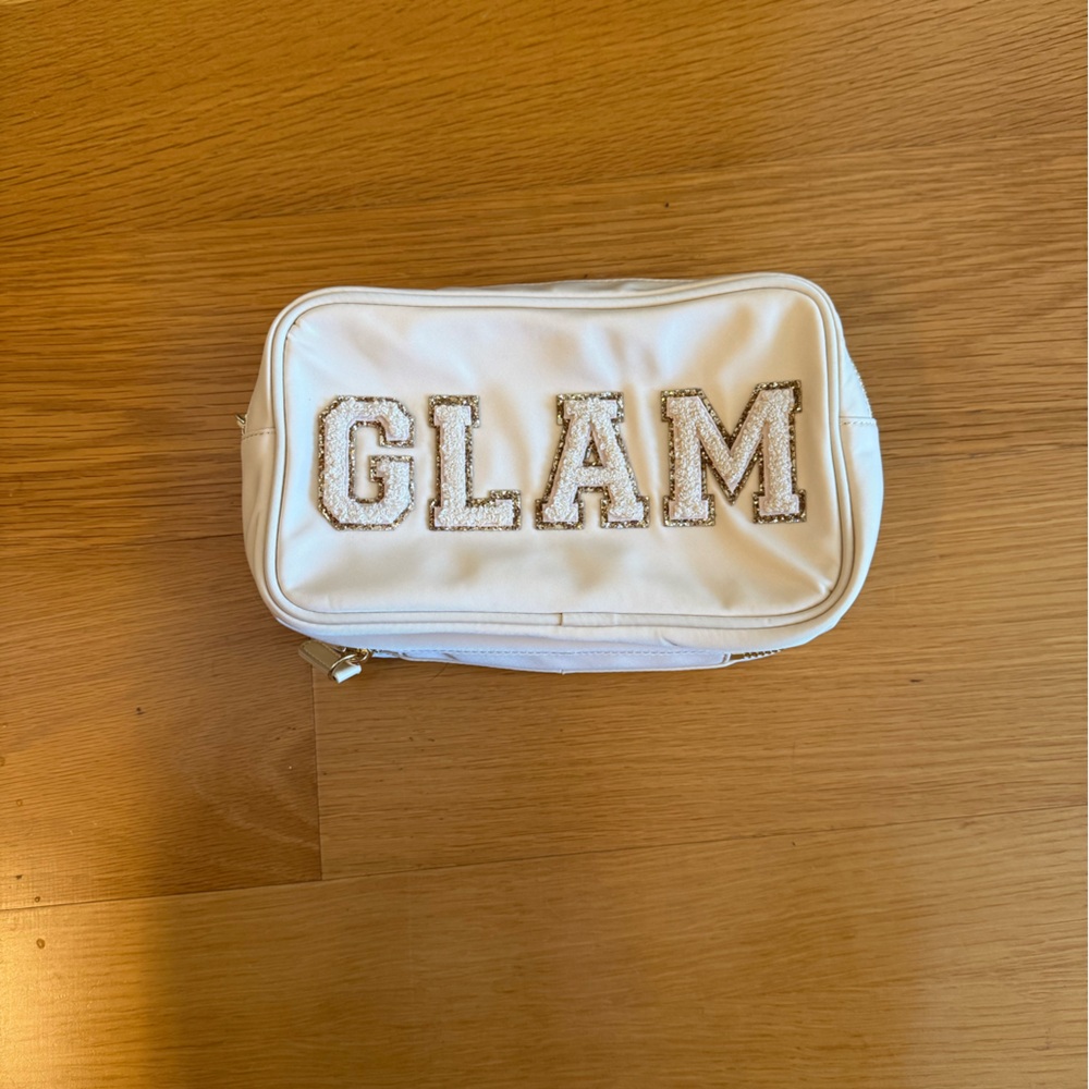 Stoney Clover Lane Custom Double Zip Pouch in sand